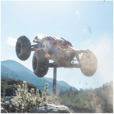 Arrma Kraton 6S V6 BLX 1:8 4WD RTR modrá/oranžová