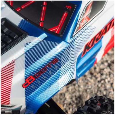 Arrma Kraton 6S V6 BLX 1:8 4WD RTR modrá/oranžová
