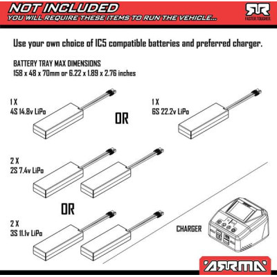 Arrma Kraton 6S V6 BLX 1:8 4WD RTR modrá/oranžová