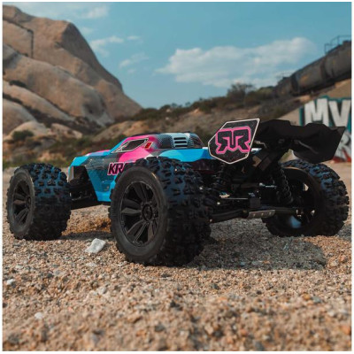 Arrma Kraton 6S V6 BLX 1:8 4WD RTR modrá/růžová