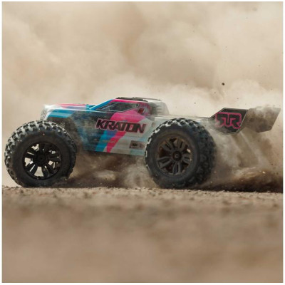 Arrma Kraton 6S V6 BLX 1:8 4WD RTR modrá/růžová