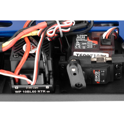 HiMOTO 1:10 Short Course Truck Brushless 2,4 GHz RTR set, modrá