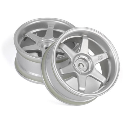 TE37 disky 26mm stříbrné (6mm offset) 2ks