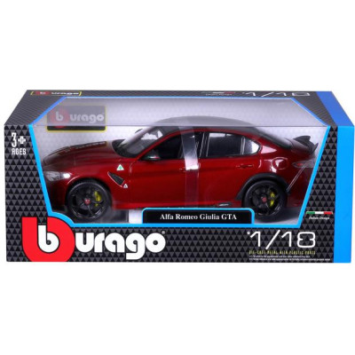 Bburago Alfa Romeo Giulia GTA 1:18 červená metalíza