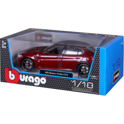 Bburago Alfa Romeo Giulia GTA 1:18 červená metalíza