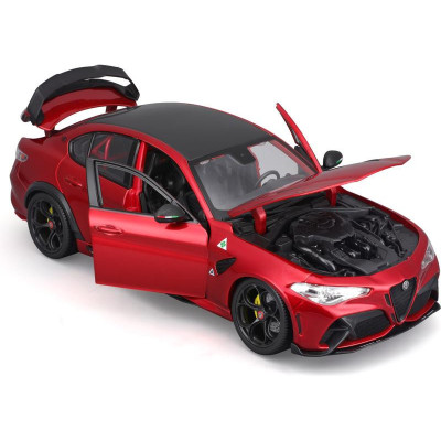 Bburago Alfa Romeo Giulia GTA 1:18 červená metalíza