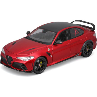 Bburago Alfa Romeo Giulia GTA 1:18 červená metalíza