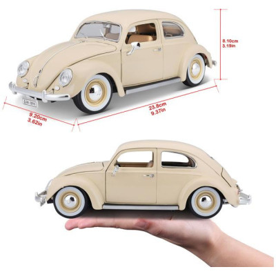 Bburago Volkswagen Kafer Beetle 1955 1:18 béžová