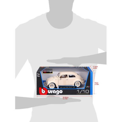 Bburago Volkswagen Kafer Beetle 1955 1:18 béžová
