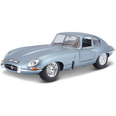 Bburago Jaguar E-type Coupe 1:18 světle modrá metalíza