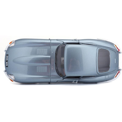Bburago Jaguar E-type Coupe 1:18 světle modrá metalíza