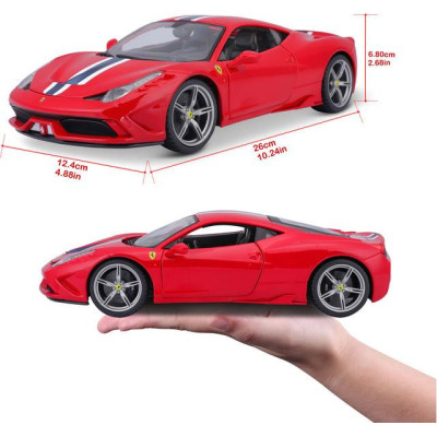 Bburago Ferrari 458 Speciale 1:18 červená