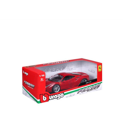 Bburago Ferrari 488 GTB 1:18 červená