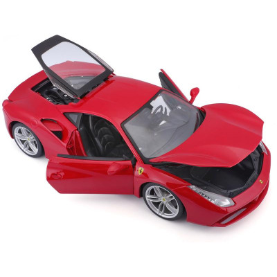 Bburago Ferrari 488 GTB 1:18 červená