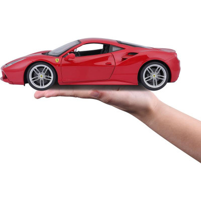 Bburago Ferrari 488 GTB 1:18 červená