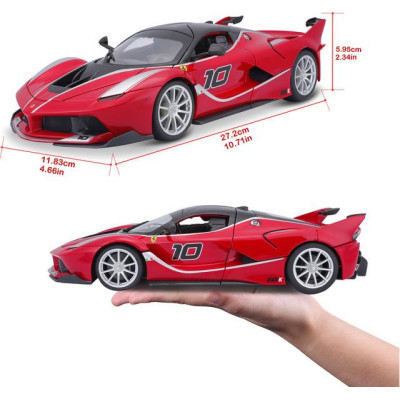Bburago Ferrari FXX K 1:18 červená metalíza