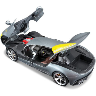 Bburago Ferrari Monza SP1 1:18 stříbrná metalíza