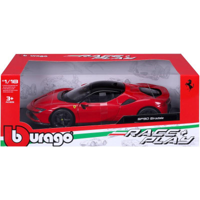Bburago Ferrari SF90 Stradale 1:18 červená