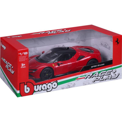 Bburago Ferrari SF90 Stradale 1:18 červená