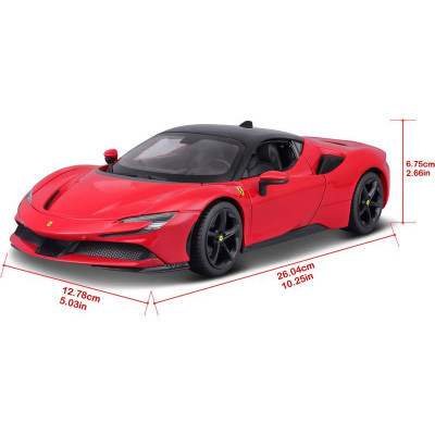 Bburago Ferrari SF90 Stradale 1:18 červená