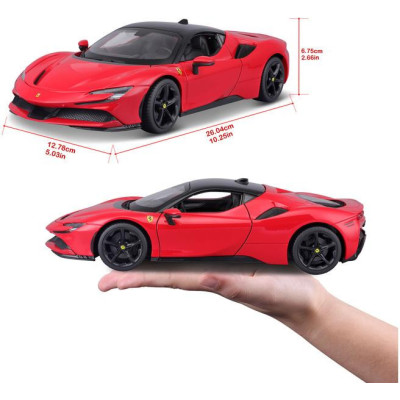 Bburago Ferrari SF90 Stradale 1:18 červená
