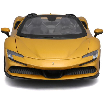 Bburago Ferrari SF90 Spider 1:18 zlatá metalíza