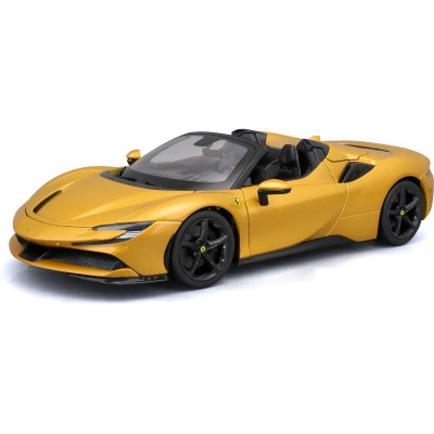 Bburago Ferrari SF90 Spider 1:18 zlatá metalíza