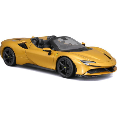 Bburago Ferrari SF90 Spider 1:18 zlatá metalíza