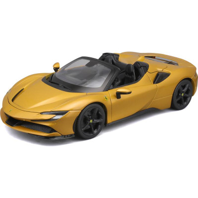 Bburago Ferrari SF90 Spider 1:18 zlatá metalíza