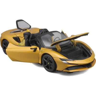 Bburago Ferrari SF90 Spider 1:18 zlatá metalíza