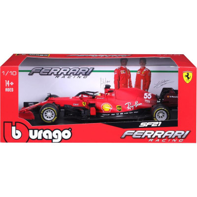 Bburago Ferrari SF21 1:18 55 Carlos Sainz