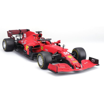 Bburago Ferrari SF21 1:18 55 Carlos Sainz