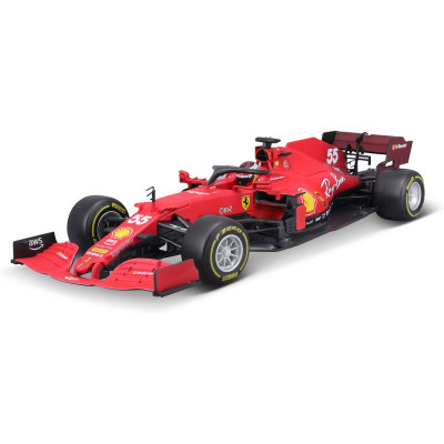Bburago Ferrari SF21 1:18 55 Carlos Sainz