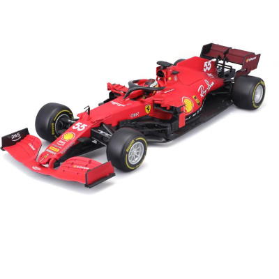 Bburago Ferrari SF21 1:18 55 Carlos Sainz