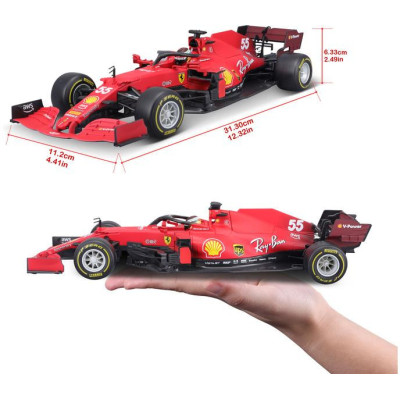 Bburago Ferrari SF21 1:18 55 Carlos Sainz