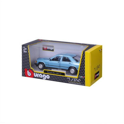 Bburago Mercedes-Benz 190E 1987 1:24 světle modrá metalíza