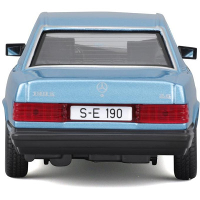 Bburago Mercedes-Benz 190E 1987 1:24 světle modrá metalíza