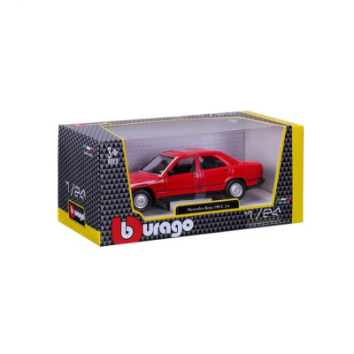 Bburago Mercedes-Benz 190E 1987 1:24 červená