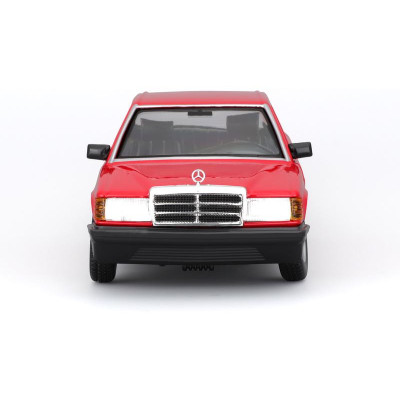 Bburago Mercedes-Benz 190E 1987 1:24 červená