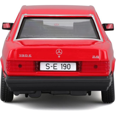 Bburago Mercedes-Benz 190E 1987 1:24 červená