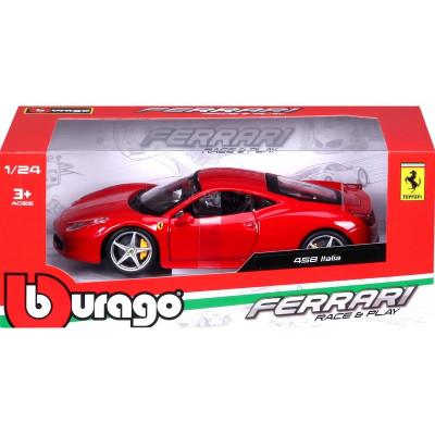 Bburago Ferrari 458 Italia 1:24 červená