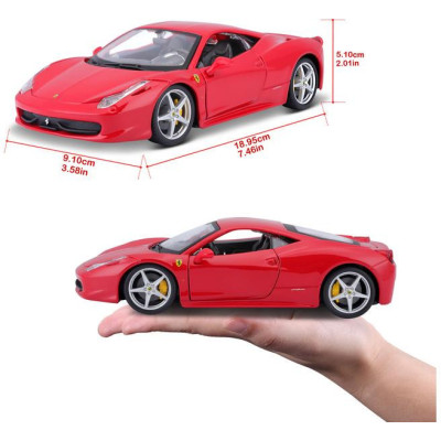 Bburago Ferrari 458 Italia 1:24 červená