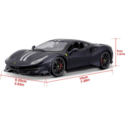Bburago Ferrari 488 Pista 1:24 tmavě modrá