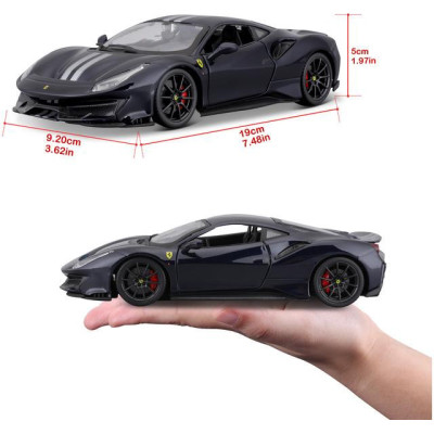 Bburago Ferrari 488 Pista 1:24 tmavě modrá