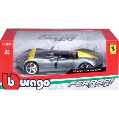 Bburago Ferrari Monza SP1 1:24 stříbrná