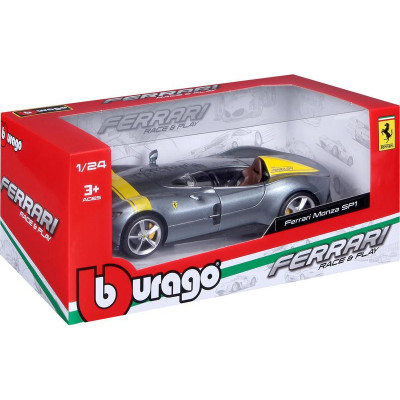 Bburago Ferrari Monza SP1 1:24 stříbrná