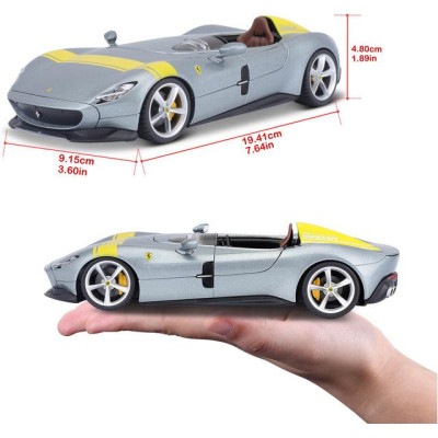 Bburago Ferrari Monza SP1 1:24 stříbrná