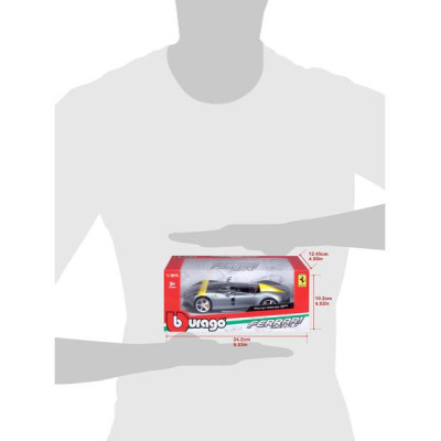 Bburago Ferrari Monza SP1 1:24 stříbrná