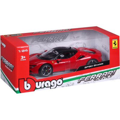 Bburago Ferrari SF90 Stradale 1:24 červená