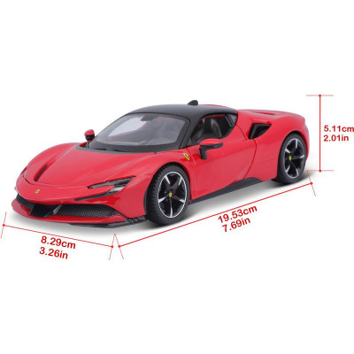 Bburago Ferrari SF90 Stradale 1:24 červená